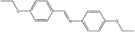 N-(4-ethoxyphenyl)-N-[(E)-(4-ethoxyphenyl)methylidene]amine Struktur