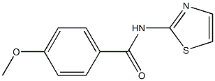 4-methoxy-N-(1,3-thiazol-2-yl)benzamide 结构式