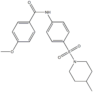 4-methoxy-N-{4-[(4-methyl-1-piperidinyl)sulfonyl]phenyl}benzamide