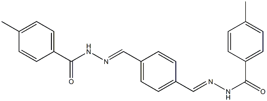 4-methyl-N'-[(E)-(4-{[(E)-2-(4-methylbenzoyl)hydrazono]methyl}phenyl)methylidene]benzohydrazide