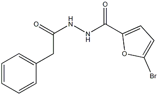 5-bromo-N'-(2-phenylacetyl)-2-furohydrazide Structure