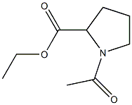 ethyl 1-acetyl-2-pyrrolidinecarboxylate Struktur