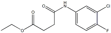 ethyl 4-(3-chloro-4-fluoroanilino)-4-oxobutanoate|