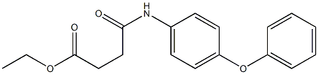 ethyl 4-oxo-4-(4-phenoxyanilino)butanoate Structure