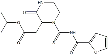  isopropyl 2-{1-[(2-furoylamino)carbothioyl]-3-oxo-2-piperazinyl}acetate