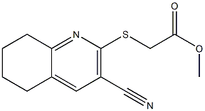 methyl 2-[(3-cyano-5,6,7,8-tetrahydro-2-quinolinyl)sulfanyl]acetate