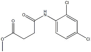 methyl 4-(2,4-dichloroanilino)-4-oxobutanoate,,结构式