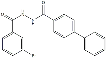 N'-([1,1'-biphenyl]-4-ylcarbonyl)-3-bromobenzohydrazide Structure