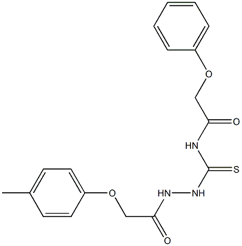 N-({2-[2-(4-methylphenoxy)acetyl]hydrazino}carbothioyl)-2-phenoxyacetamide