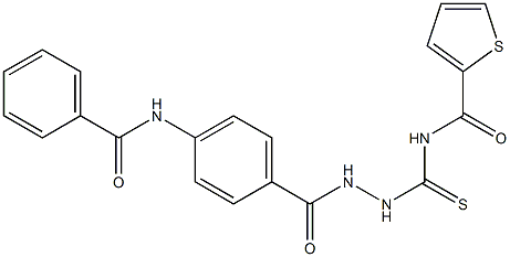 N-({2-[4-(benzoylamino)benzoyl]hydrazino}carbothioyl)-2-thiophenecarboxamide