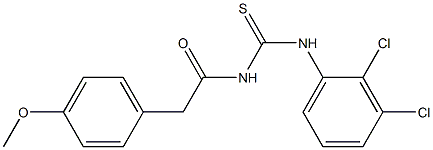 N-(2,3-dichlorophenyl)-N'-[2-(4-methoxyphenyl)acetyl]thiourea Structure