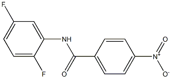 N-(2,5-二氟苯基)-4-硝基苯甲酰胺, , 结构式