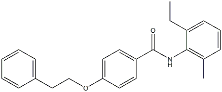 N-(2-ethyl-6-methylphenyl)-4-(phenethyloxy)benzamide Structure