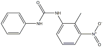 N-(2-methyl-3-nitrophenyl)-N'-phenylurea,,结构式