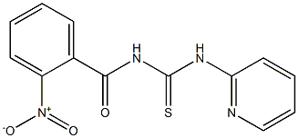 N-(2-nitrobenzoyl)-N'-(2-pyridinyl)thiourea,,结构式