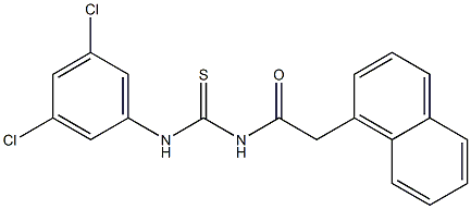 N-(3,5-dichlorophenyl)-N'-[2-(1-naphthyl)acetyl]thiourea 化学構造式