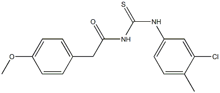 N-(3-chloro-4-methylphenyl)-N'-[2-(4-methoxyphenyl)acetyl]thiourea