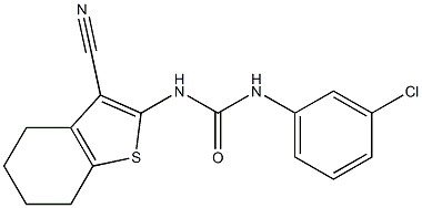 N-(3-chlorophenyl)-N'-(3-cyano-4,5,6,7-tetrahydro-1-benzothiophen-2-yl)urea|