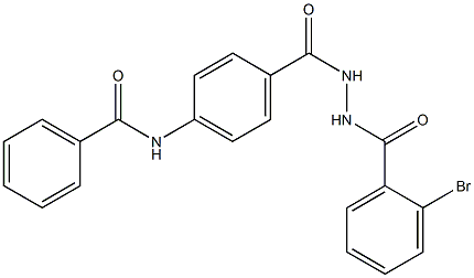 N-(4-{[2-(2-bromobenzoyl)hydrazino]carbonyl}phenyl)benzamide Structure