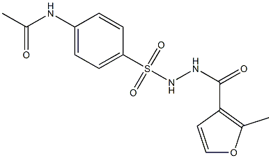 N-(4-{[2-(2-methyl-3-furoyl)hydrazino]sulfonyl}phenyl)acetamide