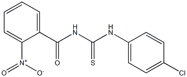 N-(4-chlorophenyl)-N'-(2-nitrobenzoyl)thiourea Struktur