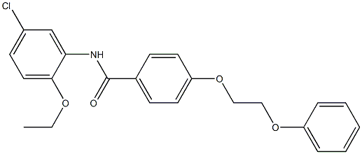 N-(5-chloro-2-ethoxyphenyl)-4-(2-phenoxyethoxy)benzamide,,结构式