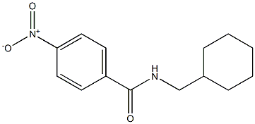 N-(cyclohexylmethyl)-4-nitrobenzamide Struktur