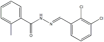 N'-[(E)-(2,3-dichlorophenyl)methylidene]-2-methylbenzohydrazide Structure