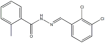 N'-[(E)-(2,3-dichlorophenyl)methylidene]-2-methylbenzohydrazide 结构式