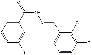 N'-[(E)-(2,3-dichlorophenyl)methylidene]-3-iodobenzohydrazide Structure