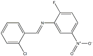 N-[(E)-(2-chlorophenyl)methylidene]-N-(2-fluoro-5-nitrophenyl)amine