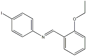 N-[(E)-(2-ethoxyphenyl)methylidene]-N-(4-iodophenyl)amine Struktur