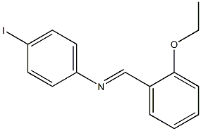 N-[(E)-(2-ethoxyphenyl)methylidene]-N-(4-iodophenyl)amine Structure