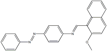 N-[(E)-(2-methoxy-1-naphthyl)methylidene]-N-{4-[(E)-2-phenyldiazenyl]phenyl}amine