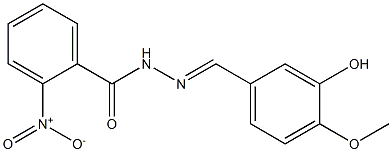 N'-[(E)-(3-hydroxy-4-methoxyphenyl)methylidene]-2-nitrobenzohydrazide