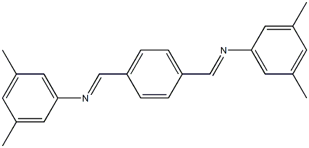 N-(3,5-dimethylphenyl)-N-[(E)-(4-{[(3,5-dimethylphenyl)imino]methyl}phenyl)methylidene]amine Structure