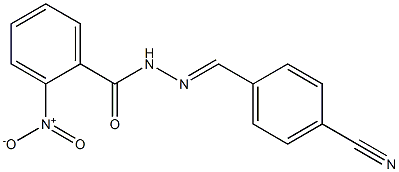 N'-[(E)-(4-cyanophenyl)methylidene]-2-nitrobenzohydrazide Structure