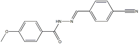 N'-[(E)-(4-cyanophenyl)methylidene]-4-methoxybenzohydrazide|