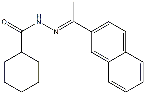 N'-[(E)-1-(2-naphthyl)ethylidene]cyclohexanecarbohydrazide Structure