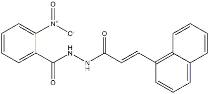 N'-[(E)-3-(1-naphthyl)-2-propenoyl]-2-nitrobenzohydrazide 结构式