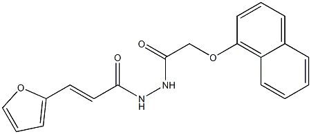 N'-[(E)-3-(2-furyl)-2-propenoyl]-2-(1-naphthyloxy)acetohydrazide Struktur