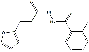 N'-[(E)-3-(2-furyl)-2-propenoyl]-2-methylbenzohydrazide Struktur
