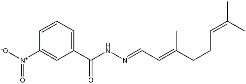 N'-[(E,2E)-3,7-dimethyl-2,6-octadienylidene]-3-nitrobenzohydrazide