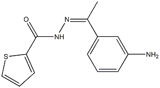 N'-[(Z)-1-(3-aminophenyl)ethylidene]-2-thiophenecarbohydrazide|