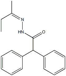 N'-[(Z)-1-methylpropylidene]-2,2-diphenylacetohydrazide 结构式