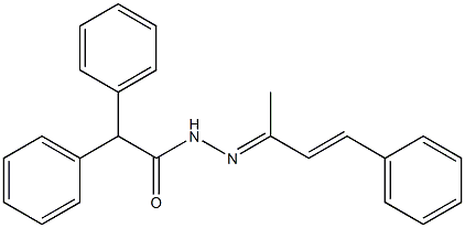 N'-[(Z,2E)-1-methyl-3-phenyl-2-propenylidene]-2,2-diphenylacetohydrazide|