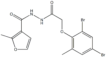 N'-[2-(2,4-dibromo-6-methylphenoxy)acetyl]-2-methyl-3-furohydrazide