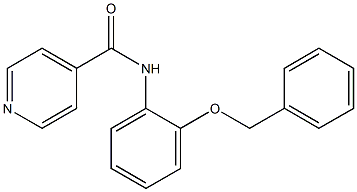 N-[2-(benzyloxy)phenyl]isonicotinamide Structure