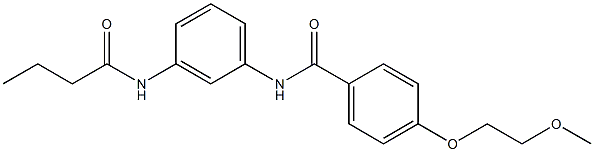 N-[3-(butyrylamino)phenyl]-4-(2-methoxyethoxy)benzamide