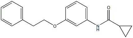 N-[3-(phenethyloxy)phenyl]cyclopropanecarboxamide Struktur